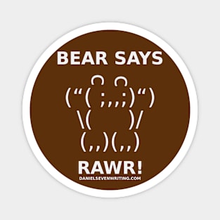 Bear Says RAWR! Magnet